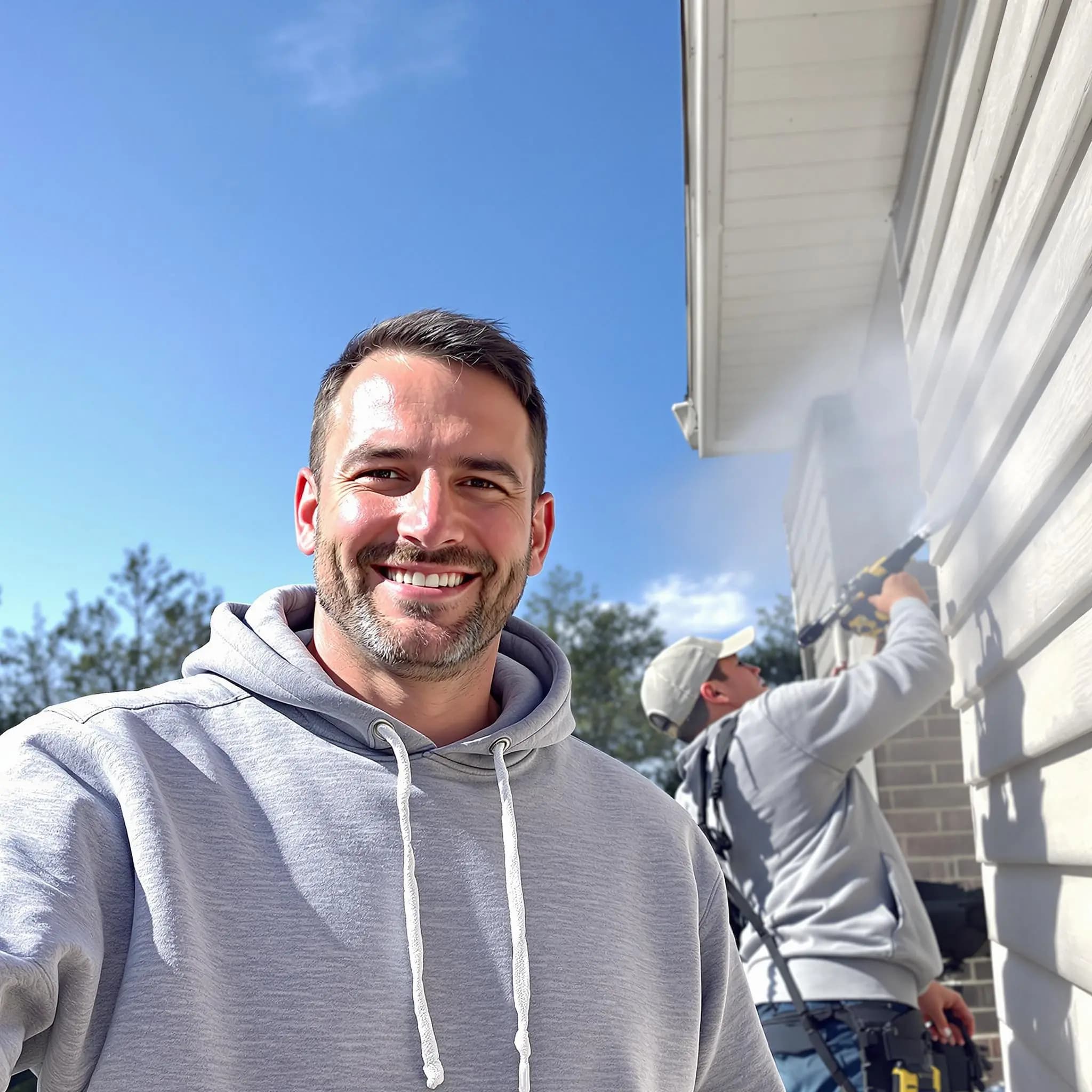 The Brecksville Power Washing team.