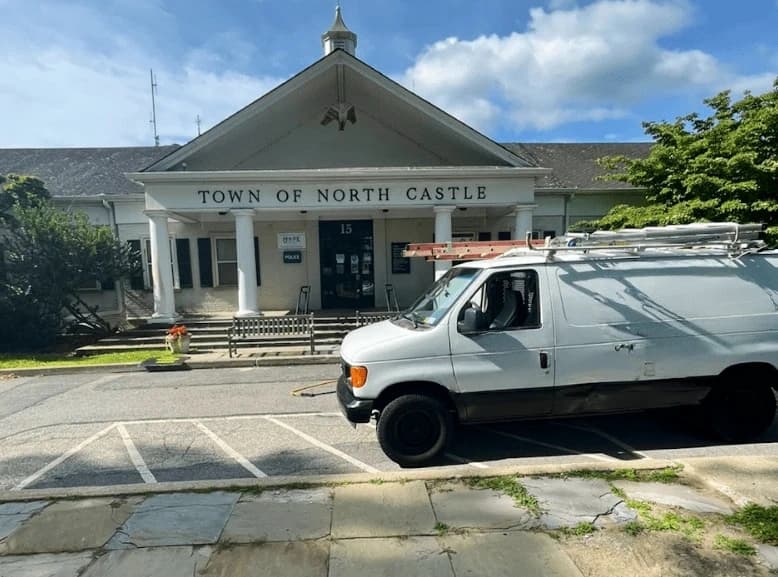 Brecksville Power Washing commercial cleaning team at work in Brecksville business district